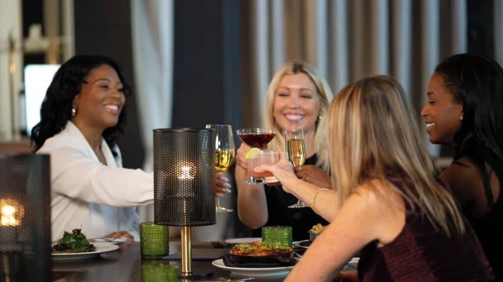 Friends Dining at Intercontinental Atlana