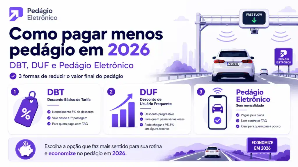 Como economizar e pagar menos em pedágio free flow