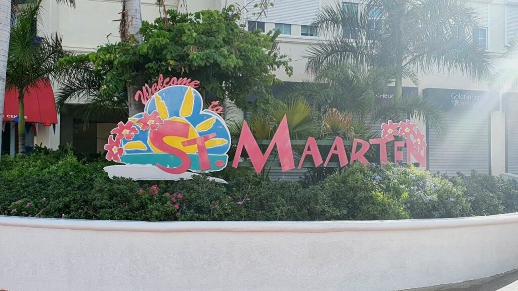 Willkommensschild St. Maarten
