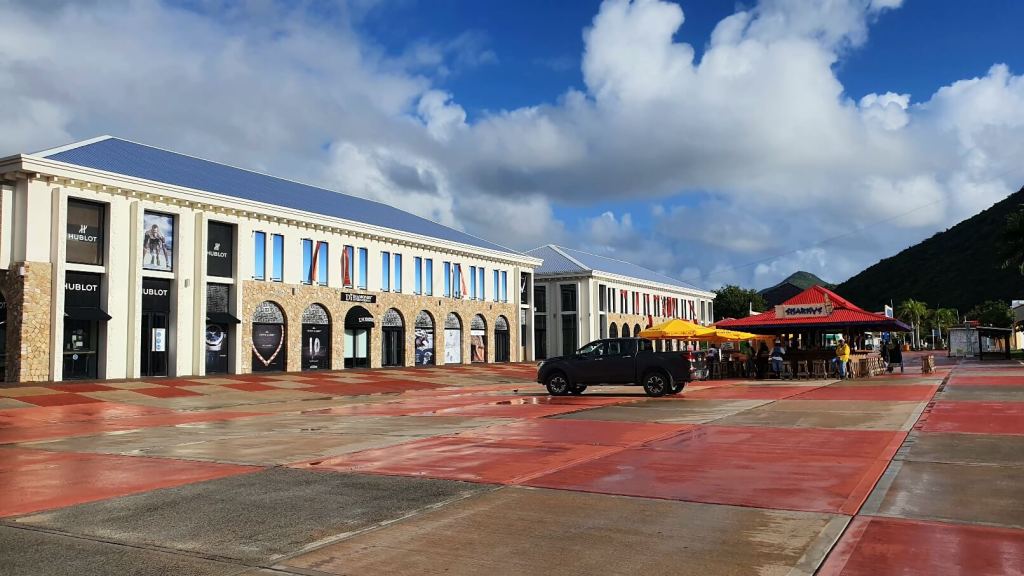 Hafengelände von Philipsburg