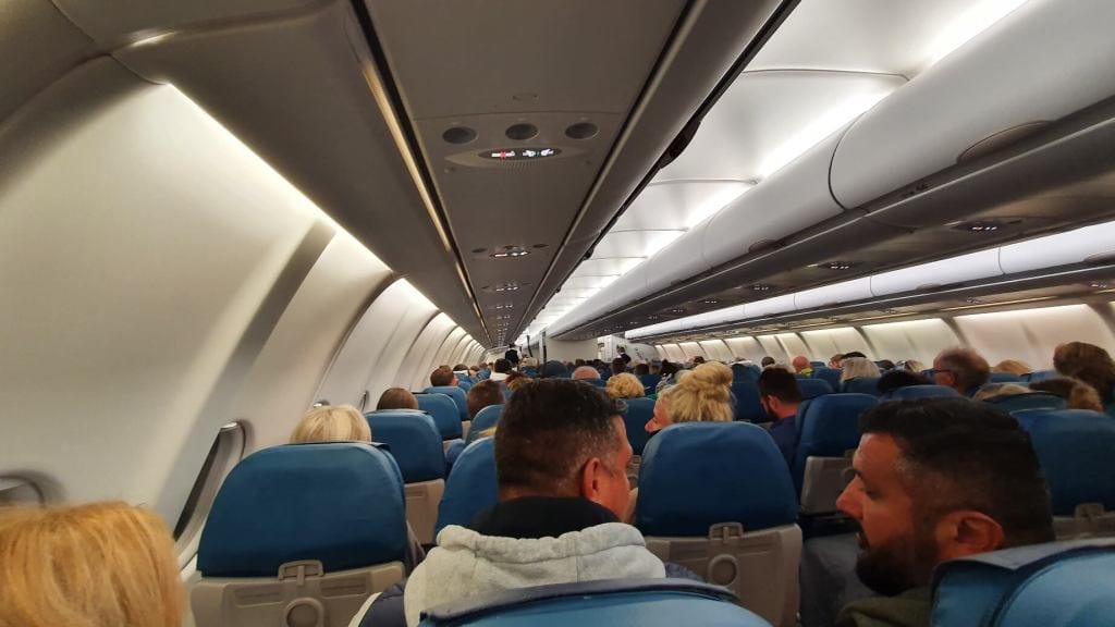 Schlechte Verhältnisse im Flieger der SmartLynx