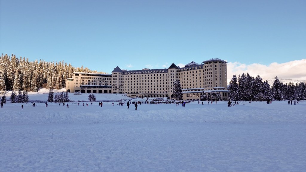 Schlittschuhlaufen auf dem Lake Louise