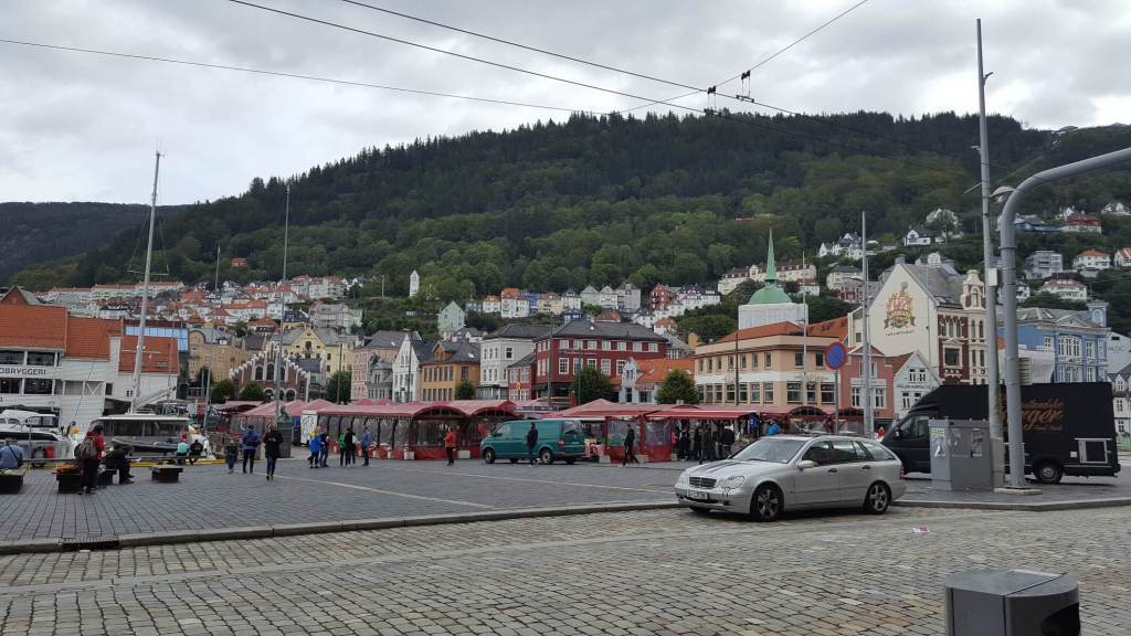 Fischmarkt in Bergen beim Landausflug