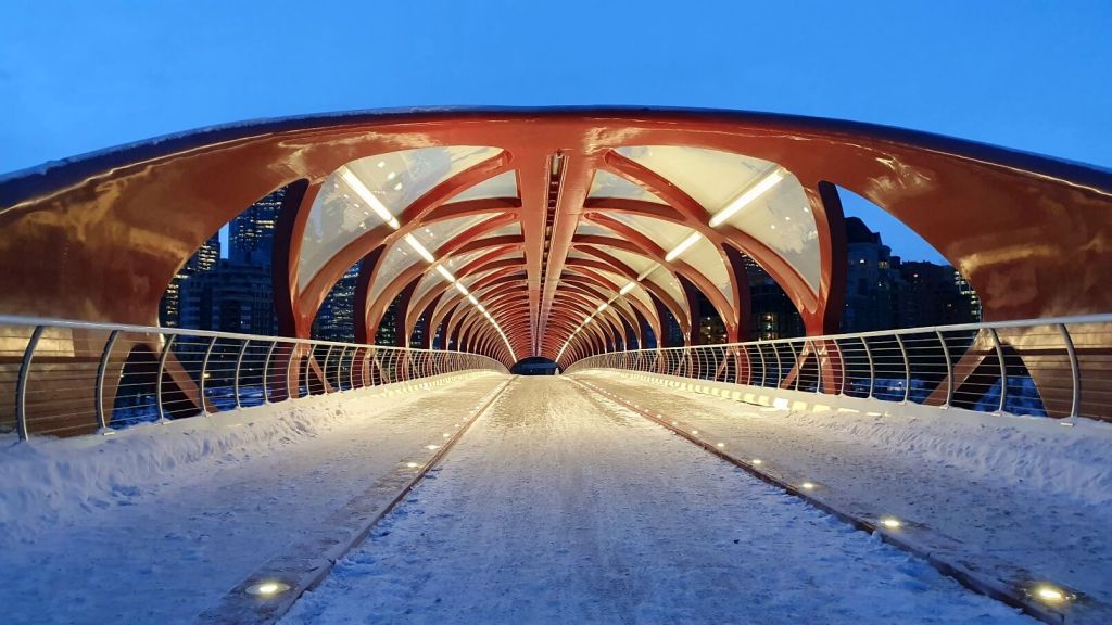 Fußgängerbrücke in Calgary