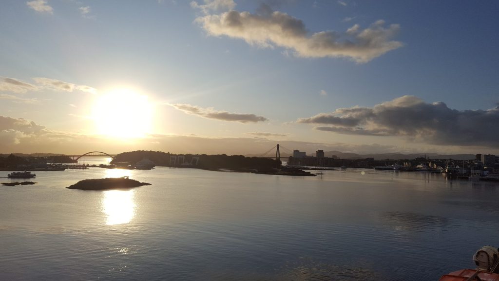 Hafeneinfahrt nach Stavanger mit der Mein Schiff