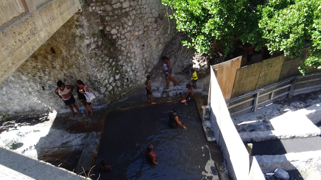 Schlammbad an den Sulphur Springs auf St. Lucia