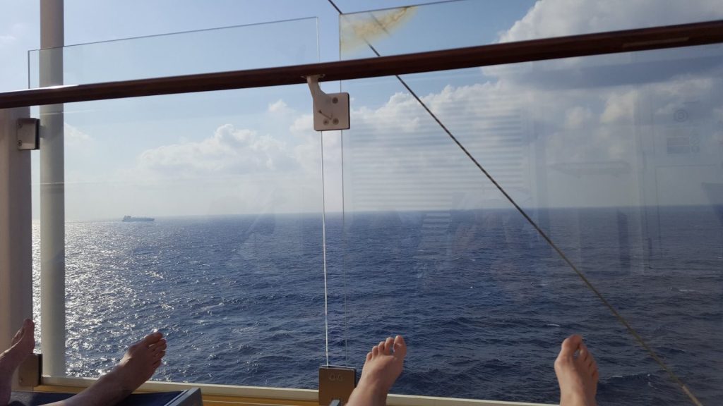 Seetag bei der Kreuzfahrt mit Aussicht