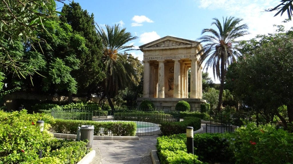 Barrakka Garden auf Valetta Malta