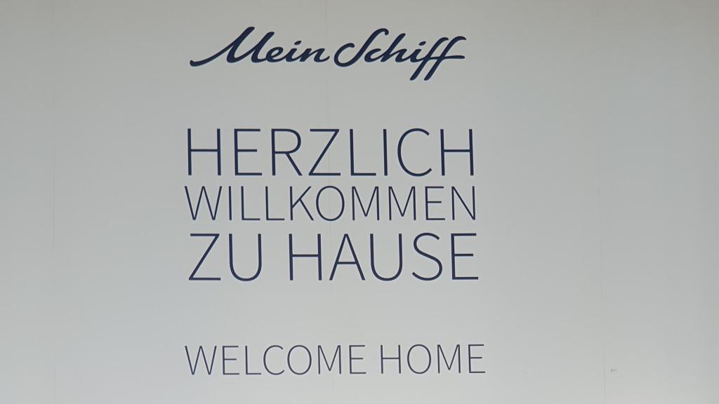 Herzliche Willkommen zu Hause auf der Mein Schiff