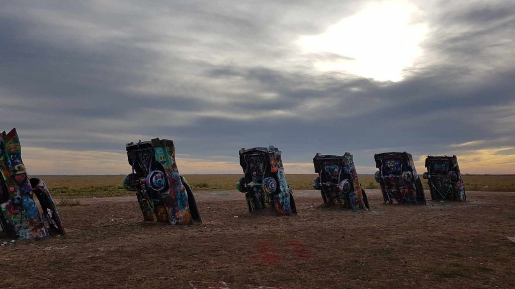 Cadillac Ranch bei meiner ersten Rundreise 2017