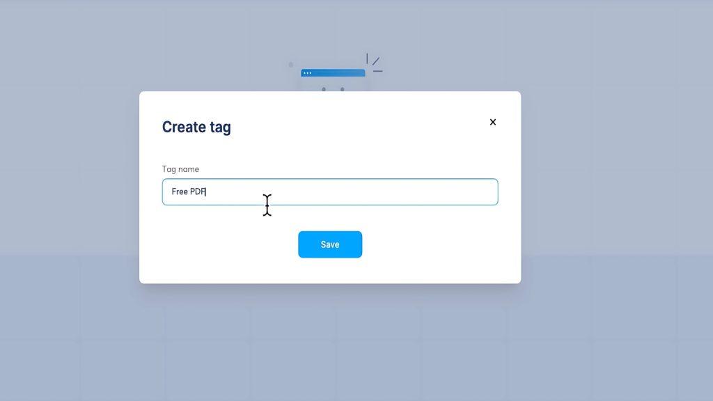 Click Create Tag