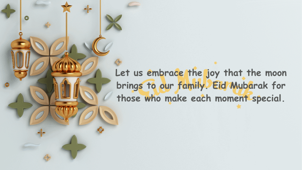 eid wishes for family