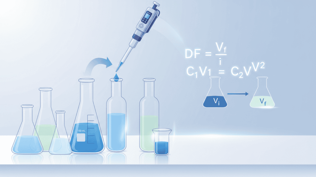 calculate the dilution factor
