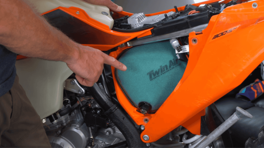 Dirt Bike air filter maintenance
