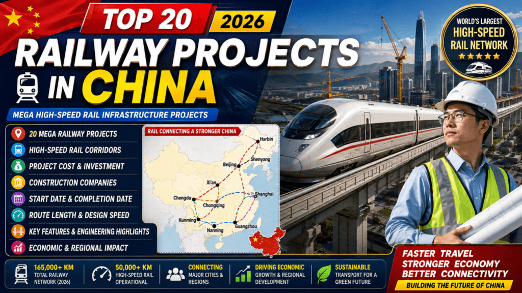 Top 20 Railway Projects in China (2026) 🇨🇳 | Mega High-Speed Rail ...