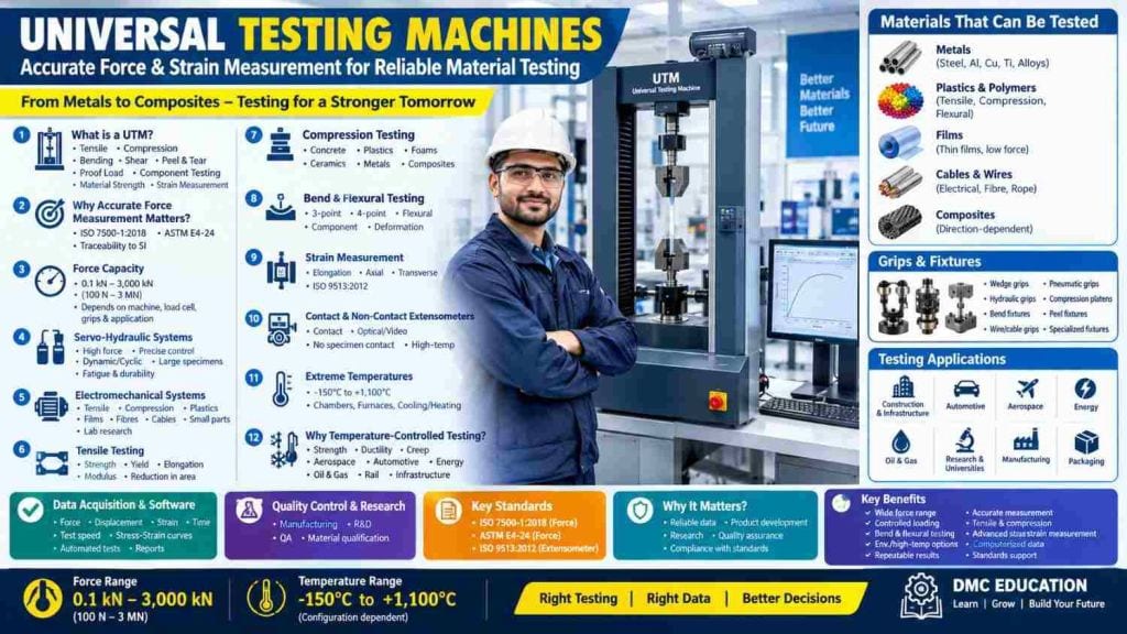 Universal Testing Machine: Complete Guide to UTM, Tensile, Compression ...