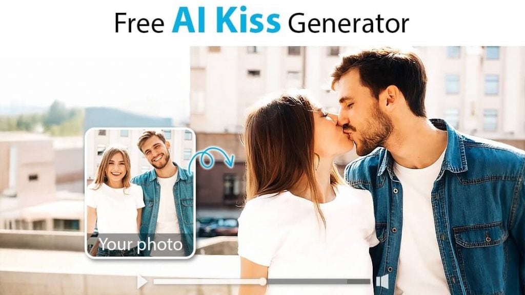 AI kiss generator to convert image to video