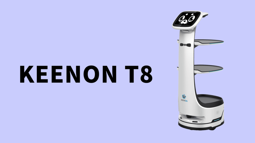 55cmの道幅も安全・正確に走行 配膳・運搬ロボット「KEENON T8」