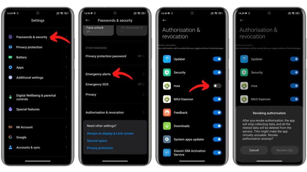 xiaomi hyperos disable system ads MSA