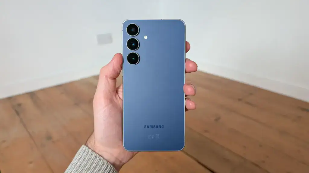 5 Affordable Android Phones with More Power Than the Google Pixel 10a 12 samsung galaxy s25 fe blue in hand