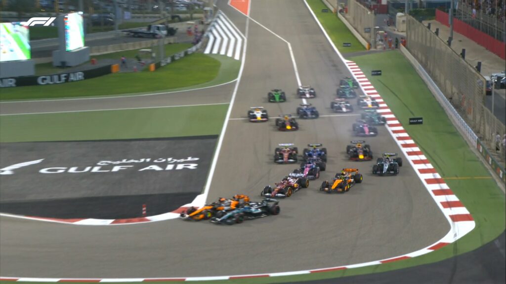 Partenza gara F1 GP Bahrain
