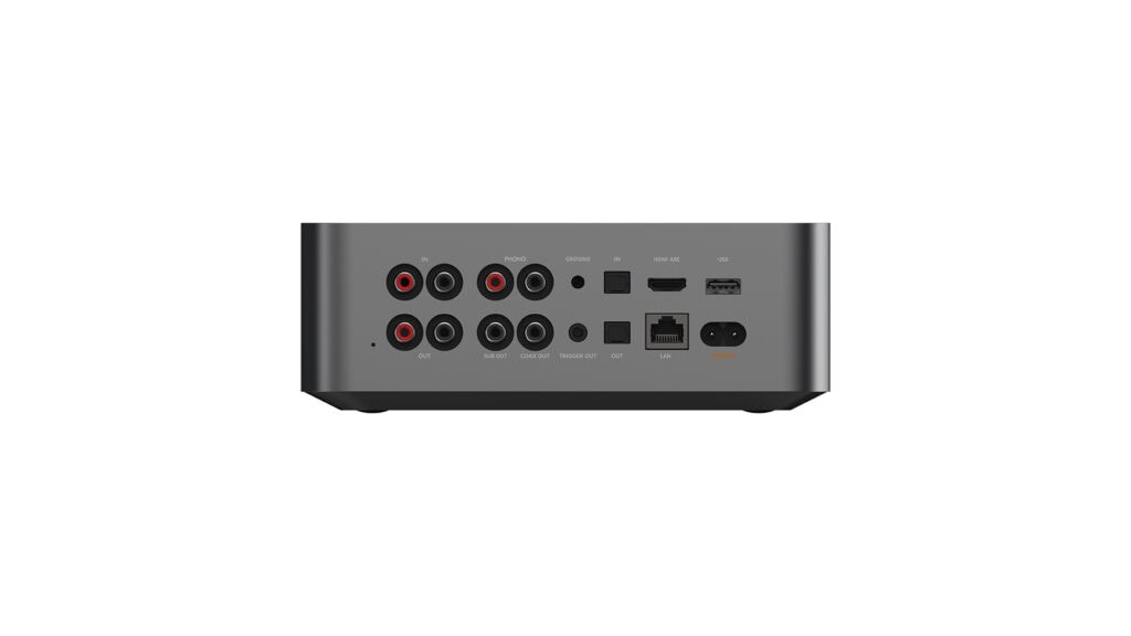 A look at the input and output options on the back of the WiiM Ultra streamer