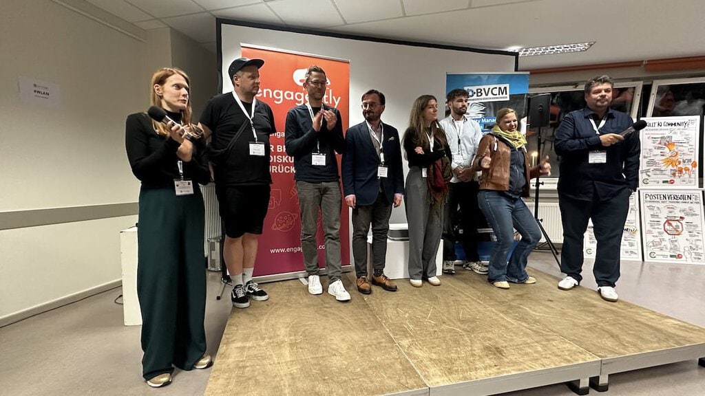 Sponsoren und Moderation auf dem #ccb25