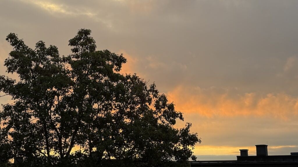 Sonnenaufgang am Samstag