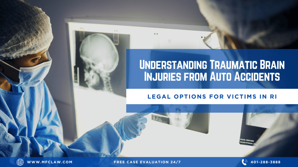 Rhode Island auto accident victim seeking legal guidance after a traumatic brain injury