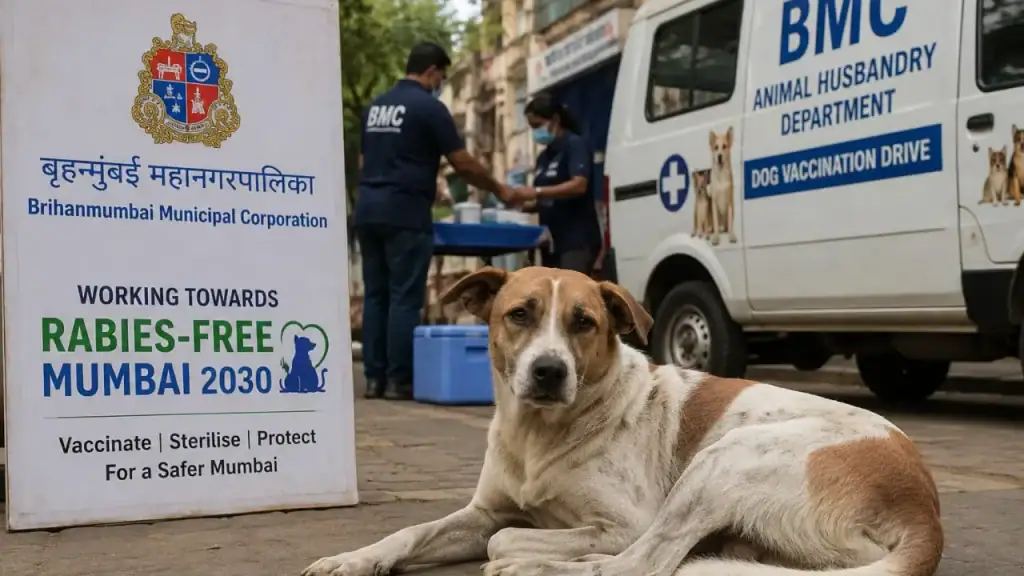 Mumbai's Stray Dogs Are Getting "Aadhaar-Style" QR Collars to Track Rabies-Free 2030 Progress