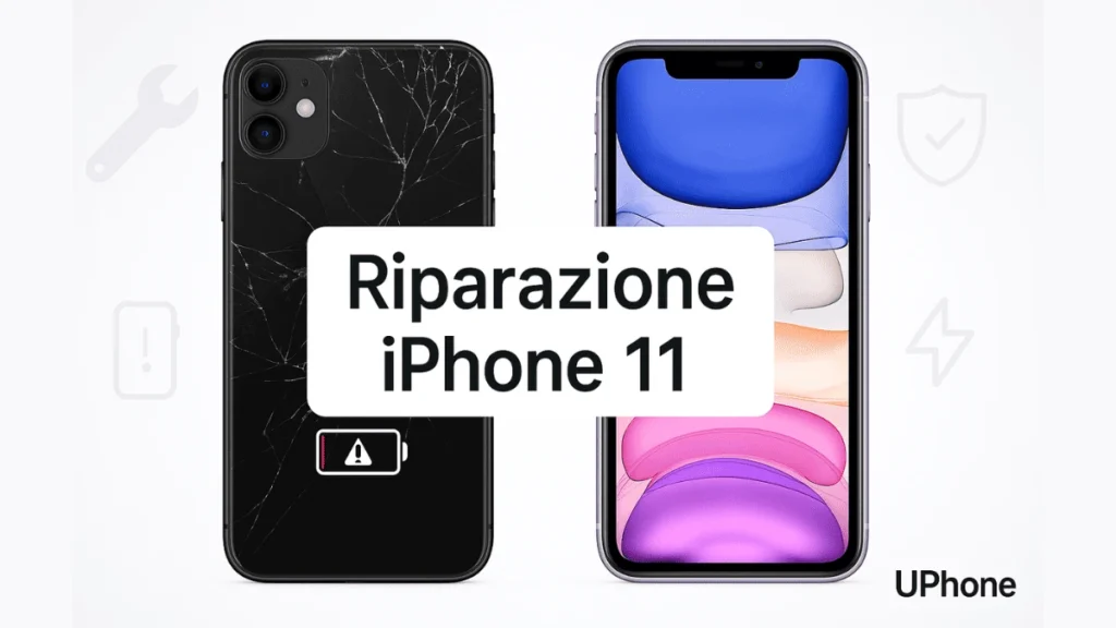 Riparazione iPhone 11 prima e dopo Bologna | UPhone