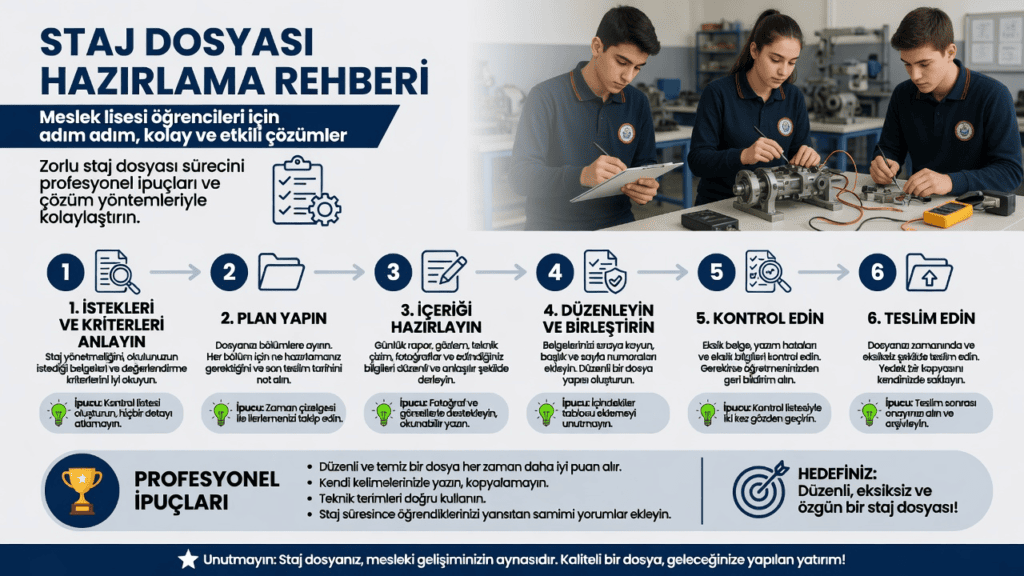 Meslek Lisesi Staj Dosyası Hazırlama