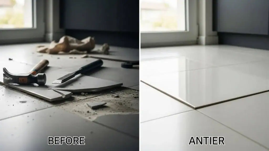 how to replace a broken tile