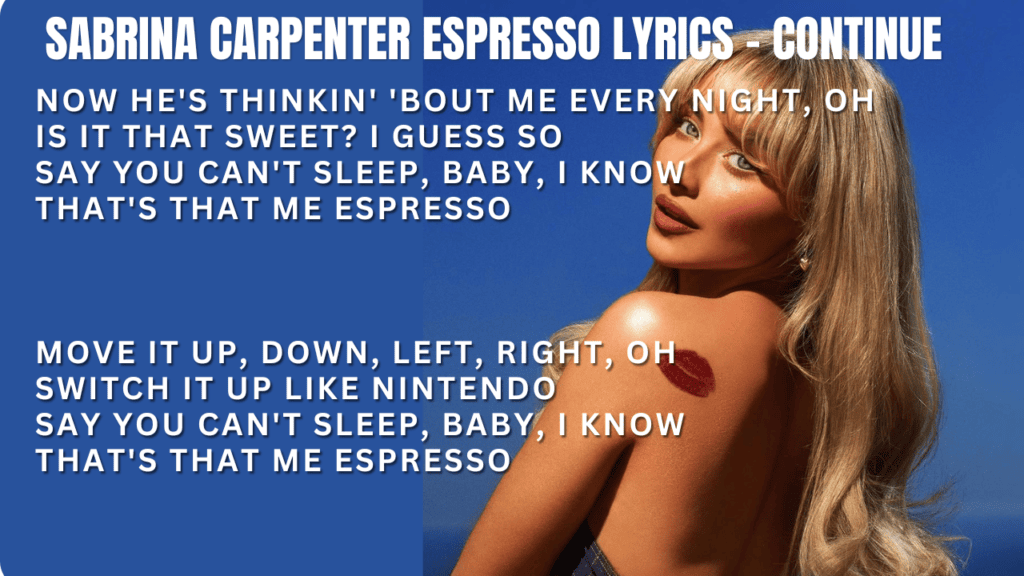 Sabrina Carpenter Espresso Lyrics 5
