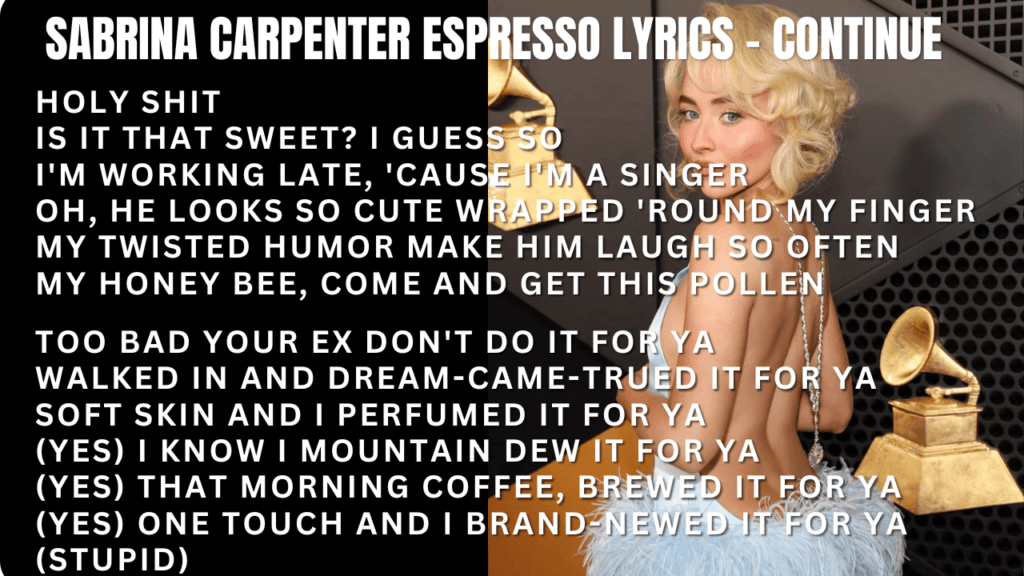 Sabrina Carpenter Espresso Lyrics 6