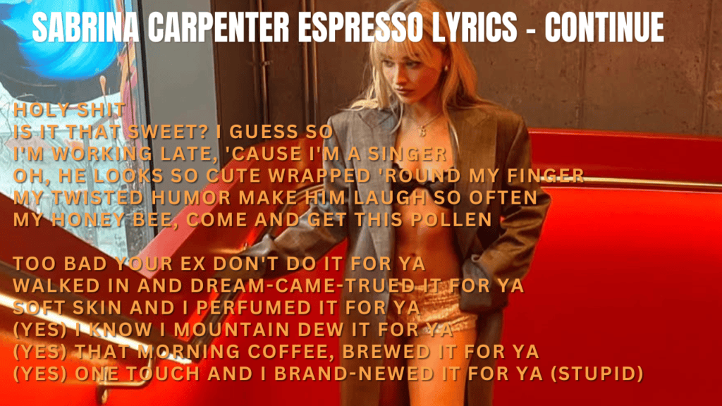 Sabrina Carpenter Espresso Lyrics 7