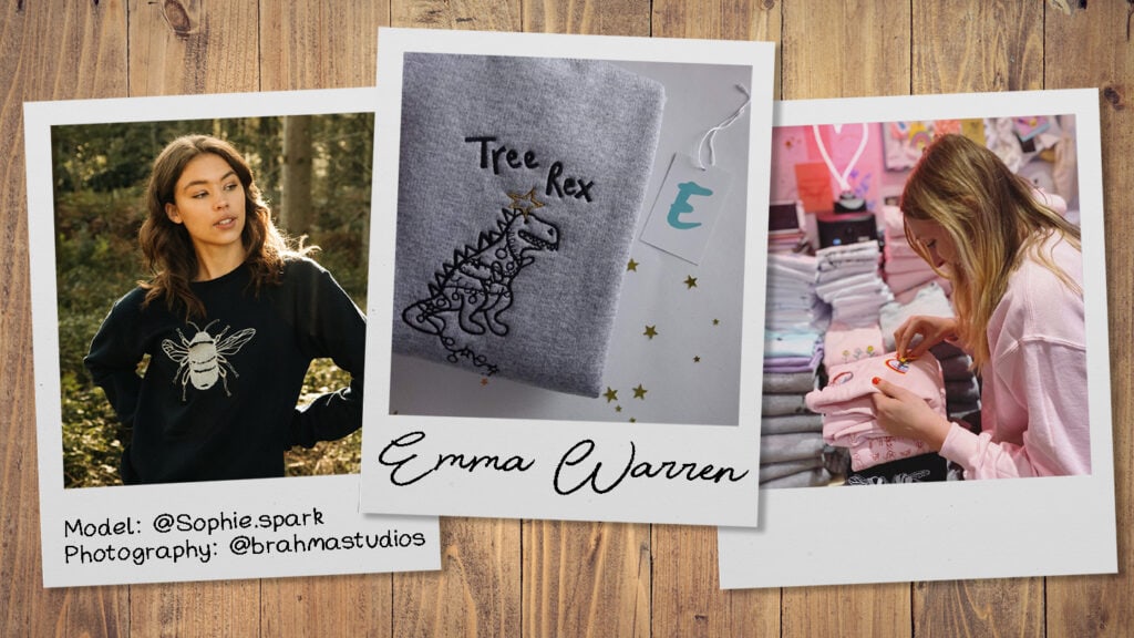 It’s easy to fall in love with the elaborately detailed embroidered designs on offer from independent fashion brand Emma Warren