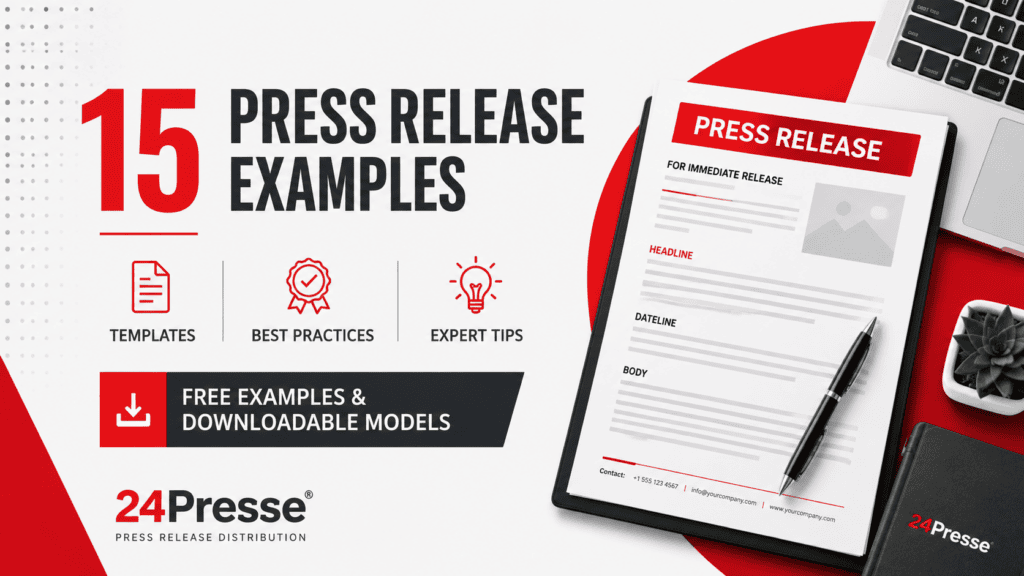 Service launch press release example and template