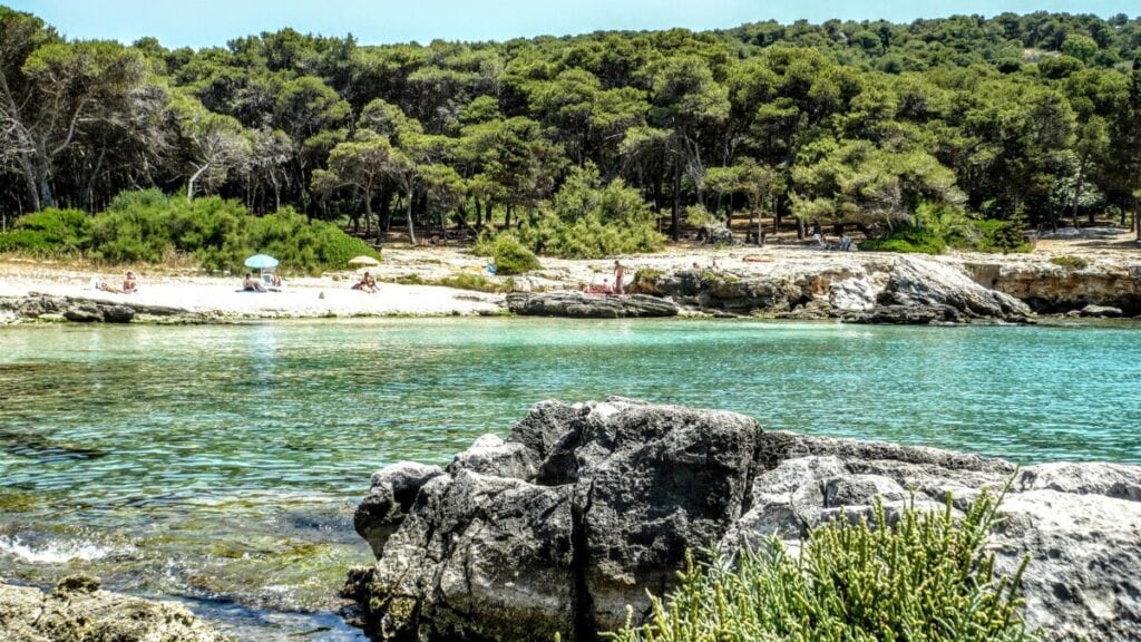 la spiaggia di Porto Selvaggio
