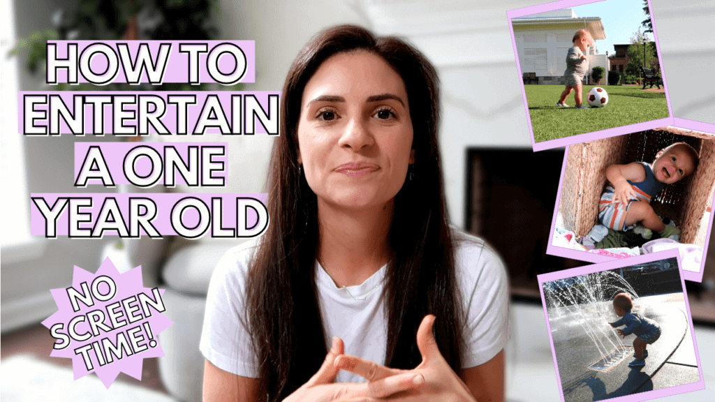how to entertain a one year old thumbnail for youtube video