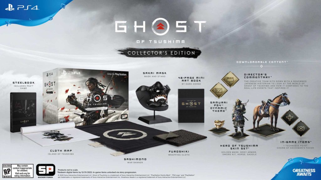 ghost of tsushima collector's edition