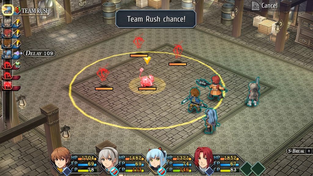 The Legend of Heroes: Trails From Zero team rush dance