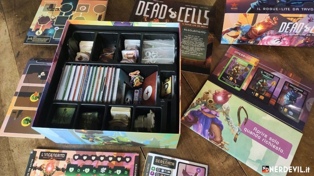 Deed Cells gioco da tavolo materiali