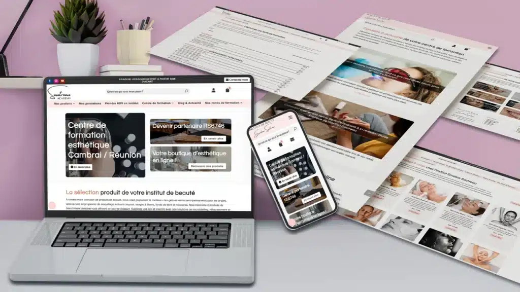 Création e-shop centre de soins et bien-être