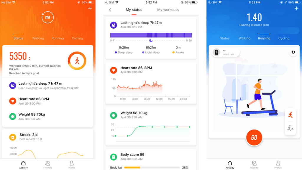 Xiaomi Mi Fit App