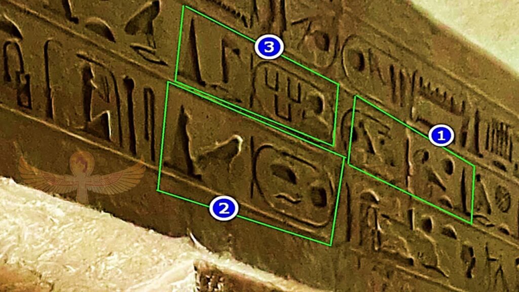 Names of King Khufu In the tomb of the priest "Qa'ar" at Giza