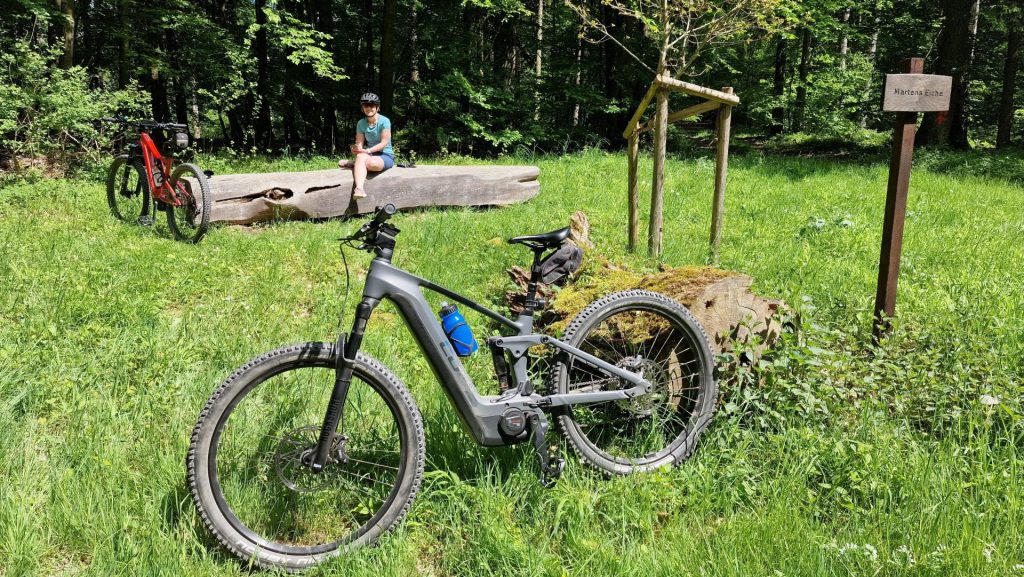 Rast bei der Fahrradtour