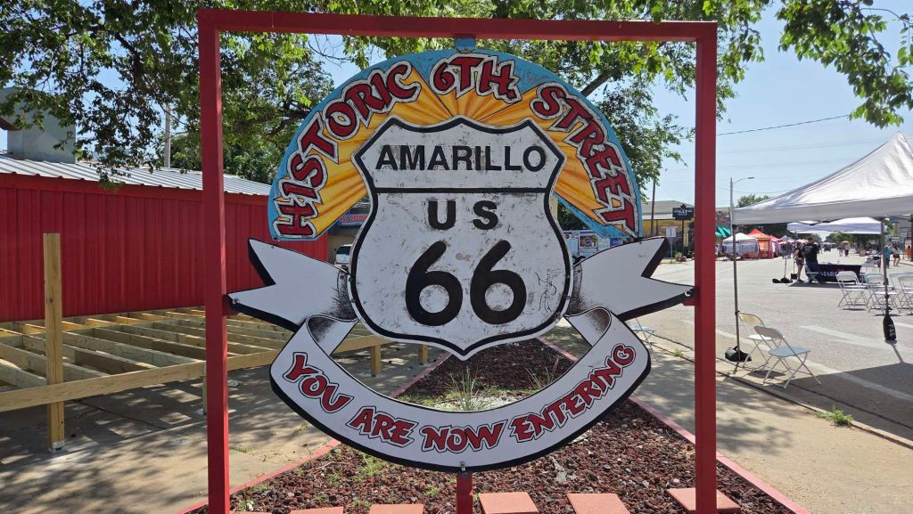 Historic Route 66 in Amarillo Texas