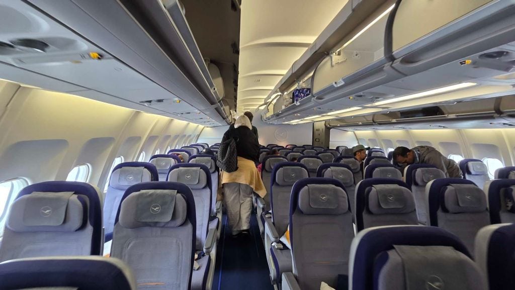 Kabine Lufthansa Economy Class A340-300