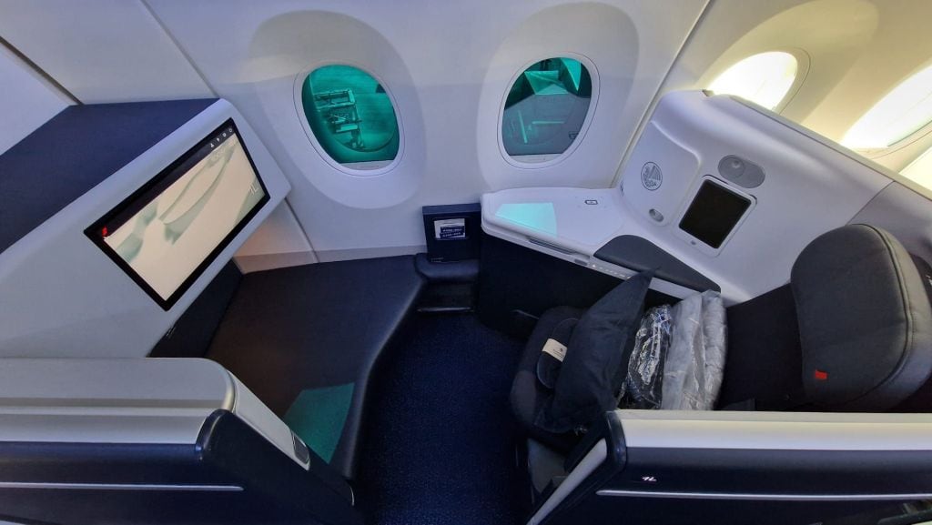 Air France Business Class Sitz Flat Bed - Erste Reihe mit viel Platz